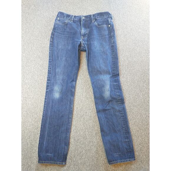 J. Crew Jeans Men's 30x32 Style 770 Straight Fit Denim Distressed Wallet Print - Picture 1 of 16